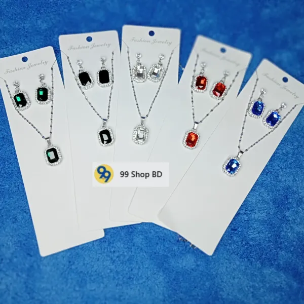 Zircon Crystal Vintage Necklace Set